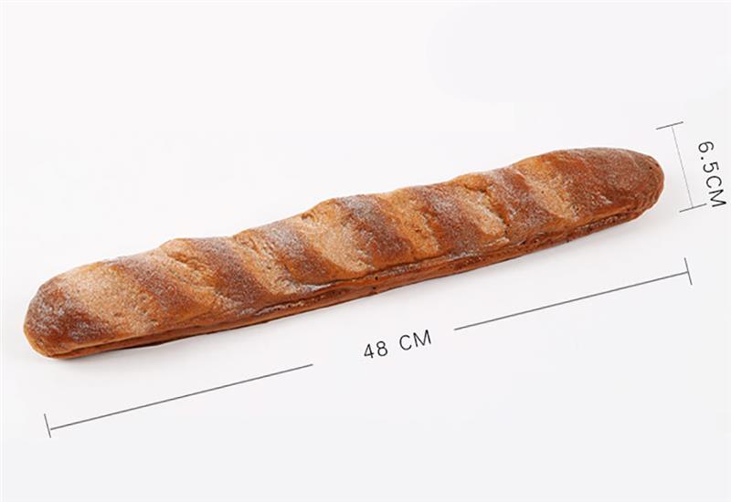 1pc Lifelike Artificial Long Bread Simulation French Loaf Of Bread Food Model Photo Prop Home Decoration Photography Props: 4