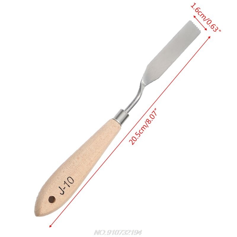 10pcs Stainless Steel Palette Scraper Paint Knives Blade for Artist Oil Acrylic Painting N25 20