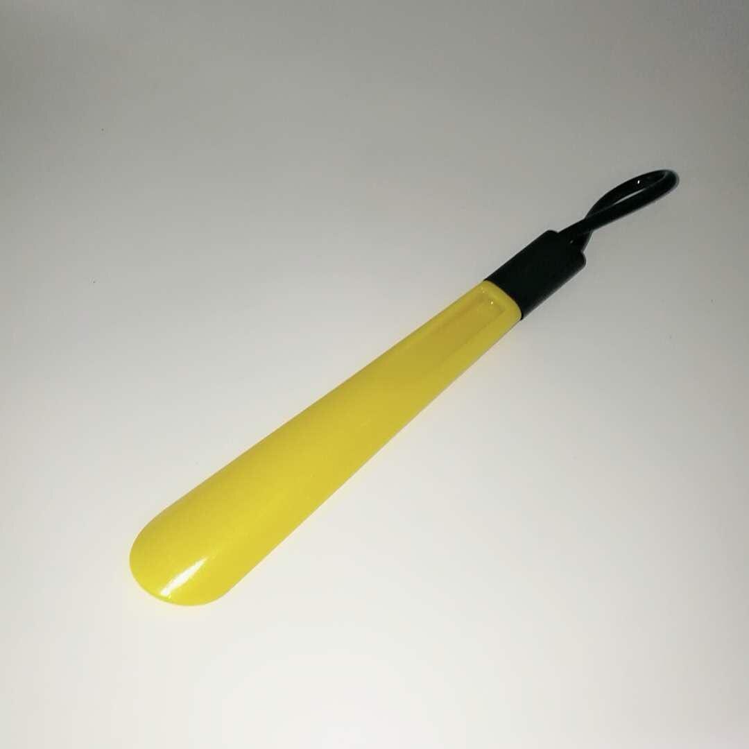 Zapatos de plástico de 30cm, artefacto de bocina, zapatos de bombeo, cuchara: YELLOW