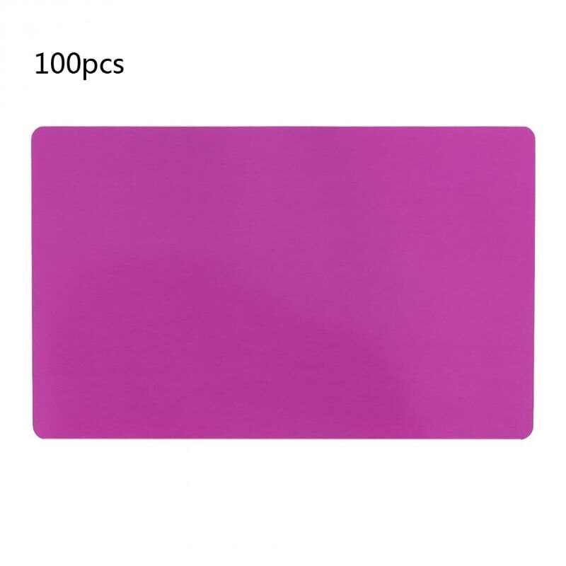 100Pcs Blank Engraved Custom Visiting Name Cards Aluminium Alloy Business Cards F3MF
