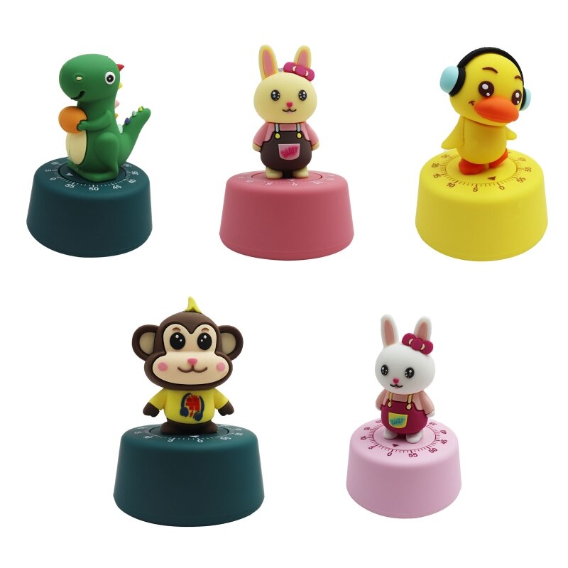 Mechanical Kitchen Timer Christmas Year 60-Minute Wind Up Countdown Time Reminder No Batteries Portable