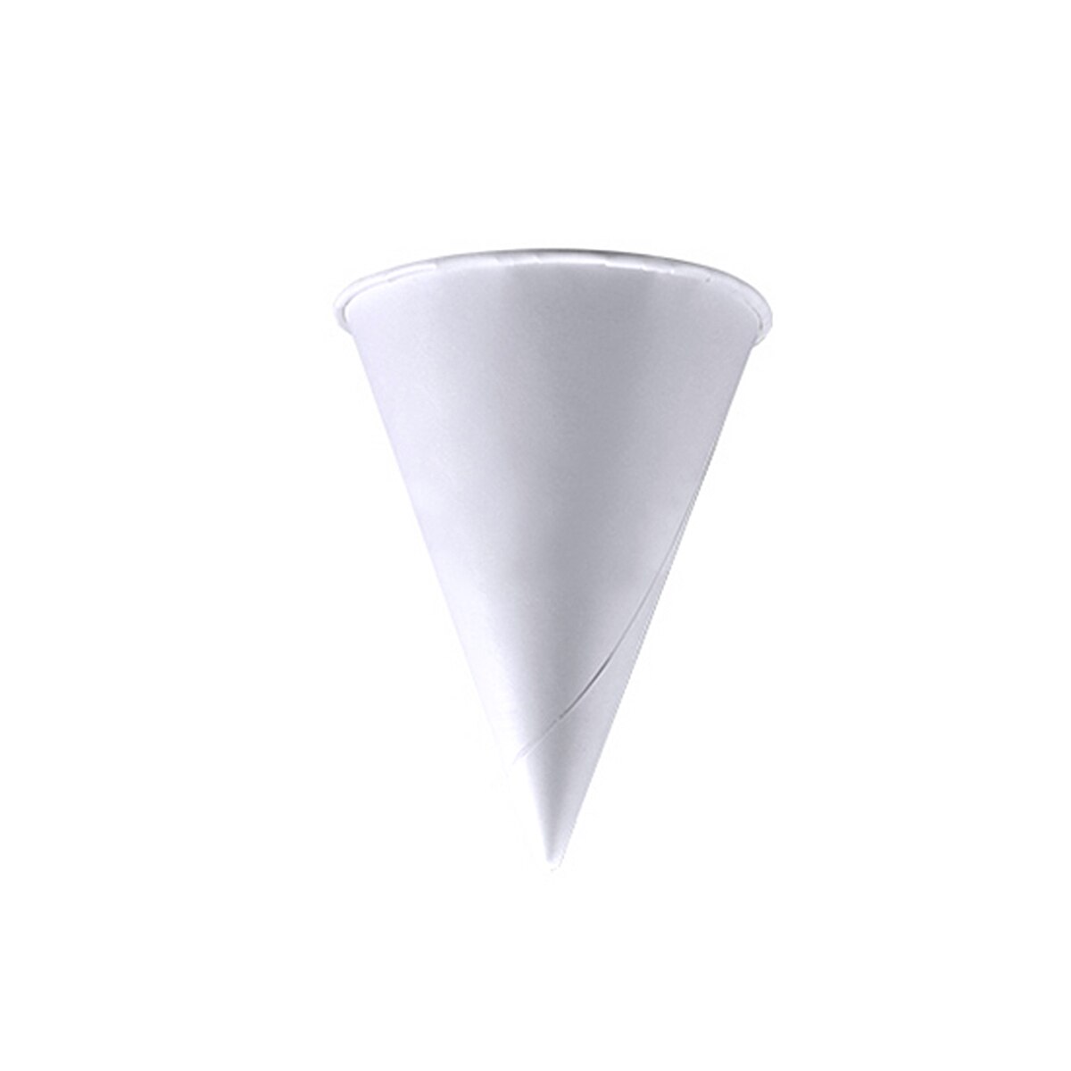 250PCS 3.7oz Disposable Cone Water Cups Paper Funnel Cups Snow Cone Cups - White