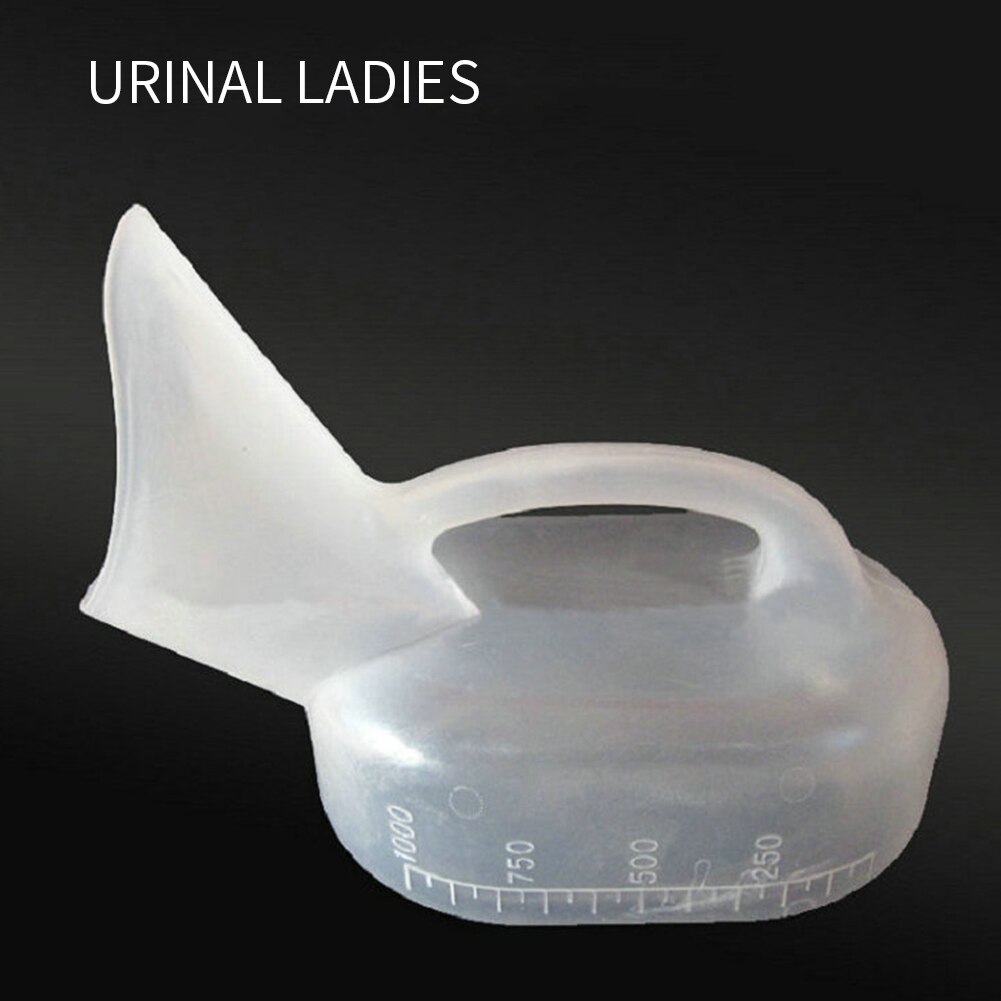 1000ml bærbare børn voksne mobilt toilet udendørs rejse potte urinal hjælpemiddel flaske bærbar lækagesikker urinal flaske