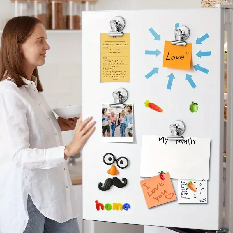 Metall-Magnetklammern – Whiteboard, Zuhause, Küche, Büro – für Organisation und Komfort – organisieren Sie Ihren Leben magnetisch