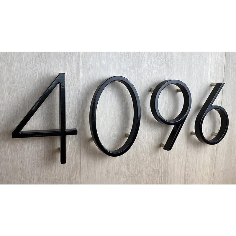 Stainless Steel Floating House Numbers, Metal House Numbers For Outside Modern, Garden Door Mailbox Decor Numbers