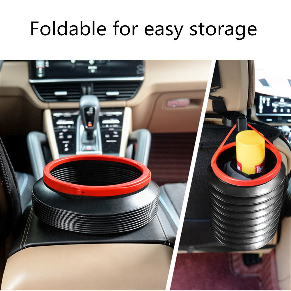 4L Car wash bucket car folding collapsible Camping fishing bucket of high container storage box Household trash can