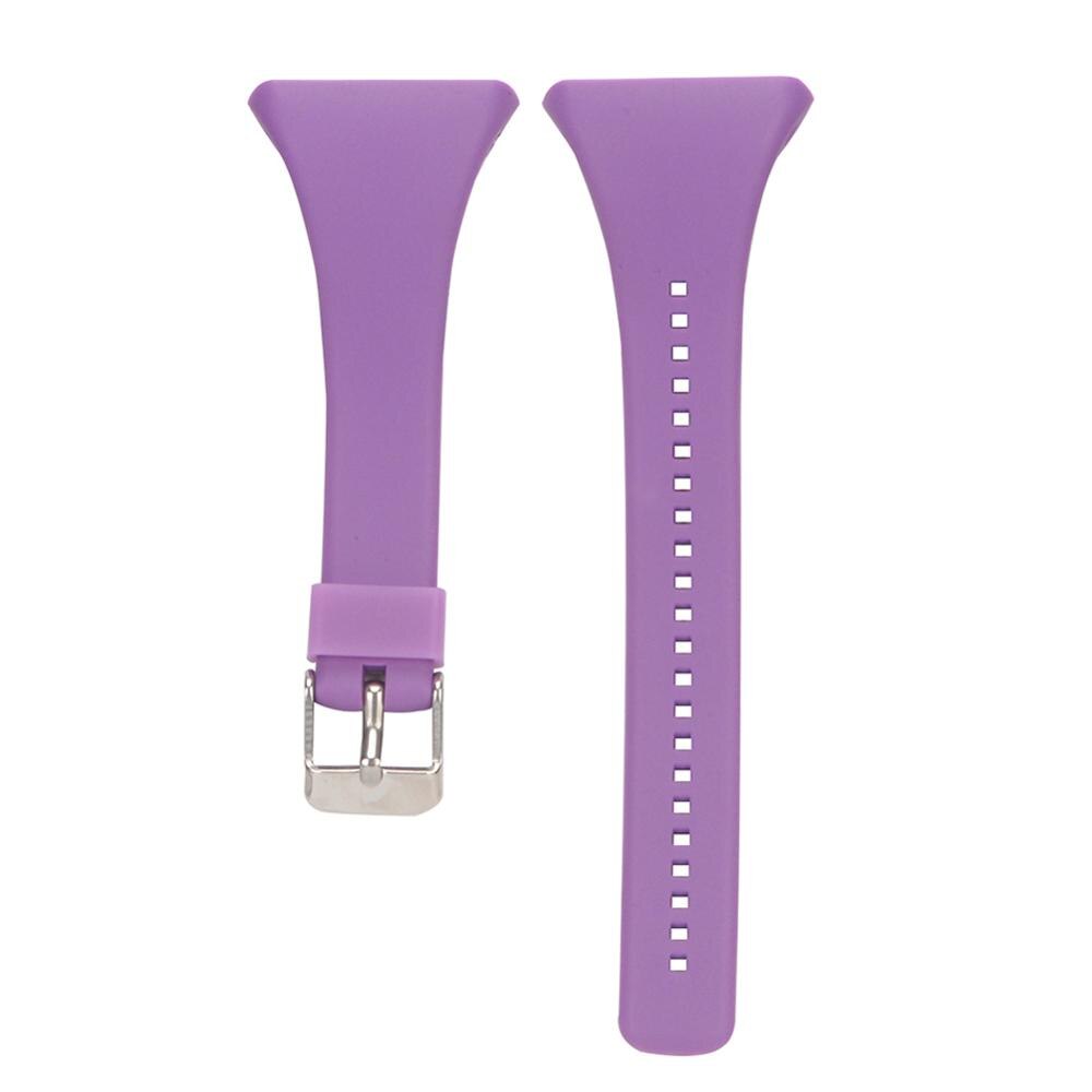 1 Uds correa de goma de silicona para POLAR FT4 FT7 FT Series Correa Universal para reloj POLAR bandas ajustables 3cm: Púrpura