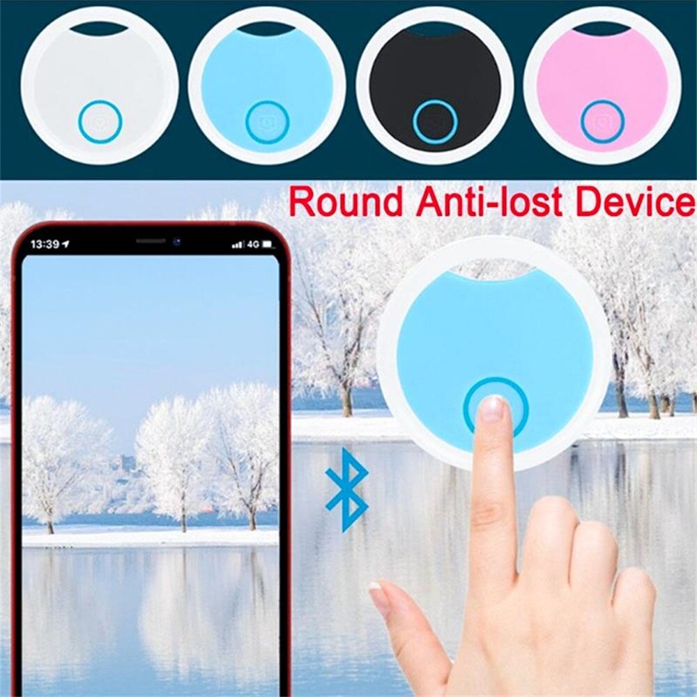 1Pcs Mini Tracking Apparaat Anti-Verloren Alarm S8 Ronde Bluetooth Smart Tracker Kind Finder Pet Tracker Draadloze Twee-Manier Locator