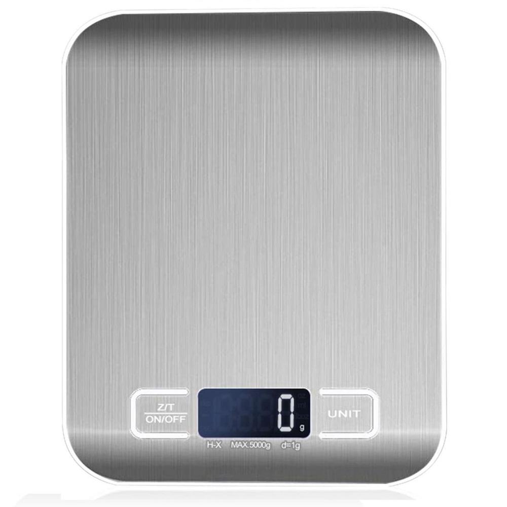 Kjøkken elektronisk skala matte skala rustfritt stål kjøkken matte skala elektronisk skala 5 kg / 10 kg: 1 / 10kg