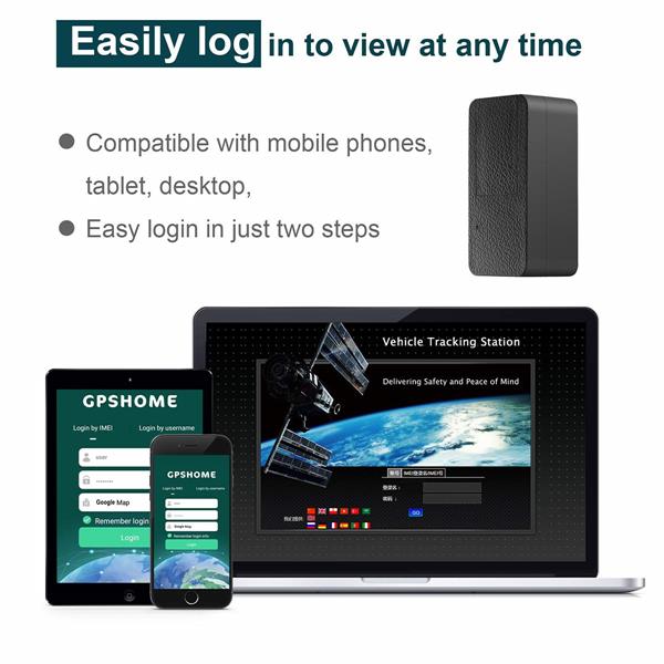 LMHOME-Mini moniteur GPS Anti-vol Portable | En temps réel, avec batterie de 800mAh, enregistrement géo-clôture, atout de voiture, pour enfants
