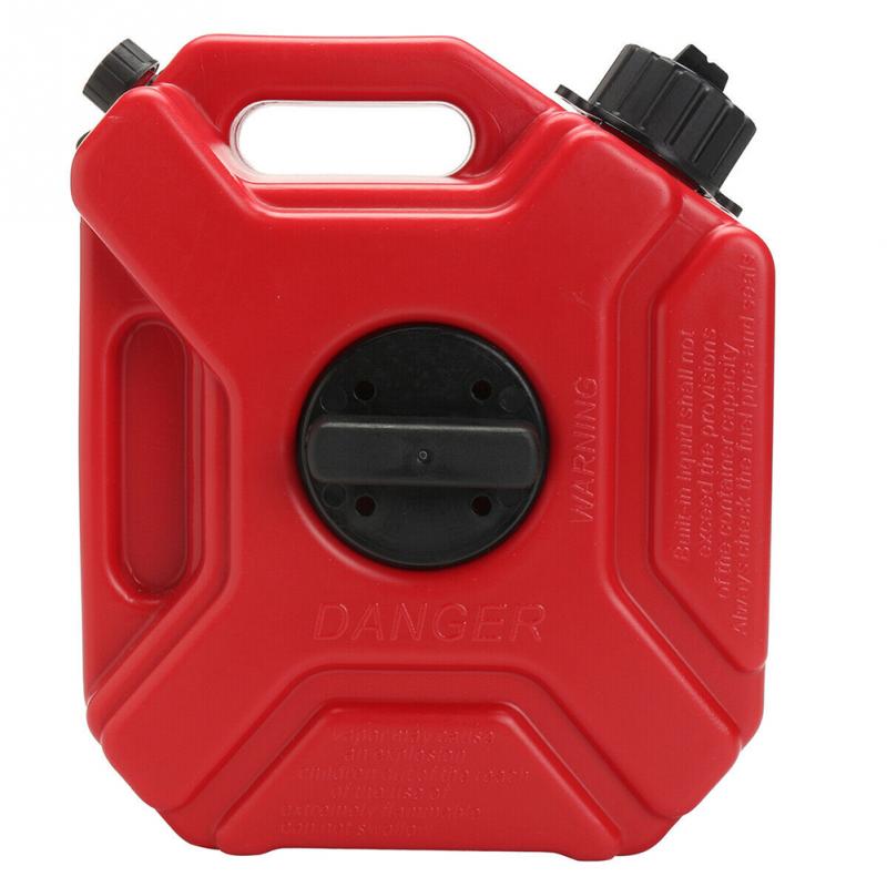 3L ATV Backup Anti Static Car With Mount UTV Fuel Tank Jerry Can Motorcycle Gas Container Red Portable Plastic Petrol