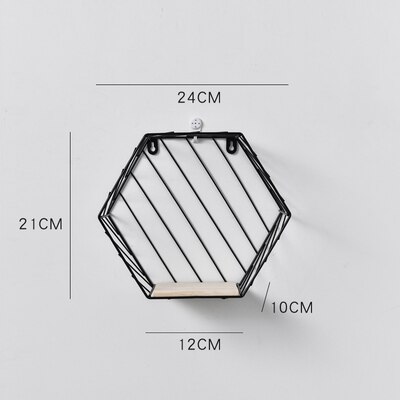 Wooden Gold Storage Racks Hanging Decor Storage Box Flower Pot House Storage Rack Wall Book Figurines Display Crafts Shelves: 11