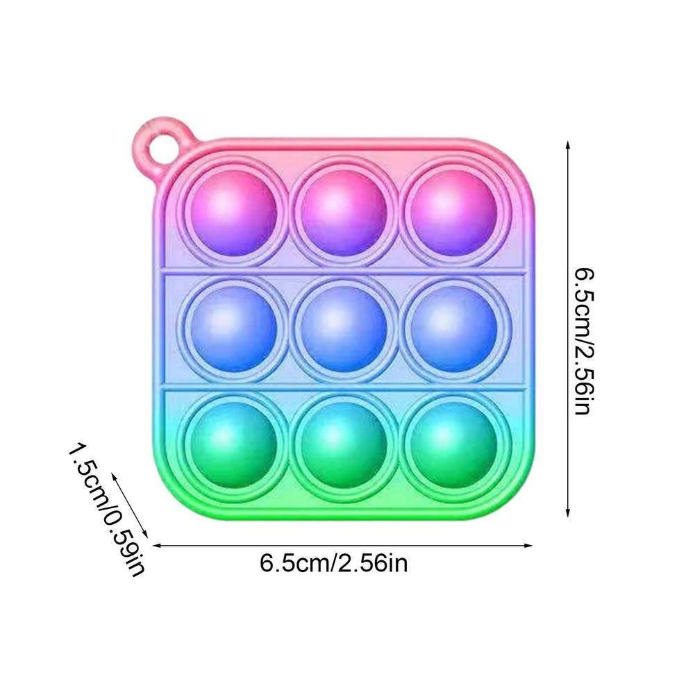 Mini Push Pop Blase Sensorischen Spielzeug Autismus Bedürfnisse Squishy Stressabbau Spielzeug Erwachsene Kind Lustige Anti-stress Pop-es Zappeln Keychain