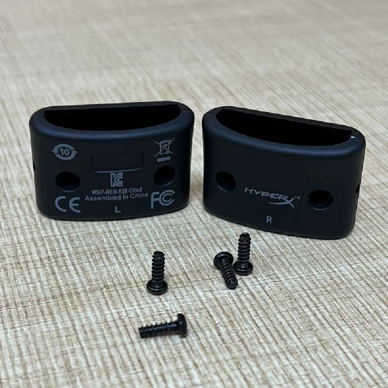 Fivela de dobradiça de plástico para hyperx cloud core dts/pode prata/pode ii, peças de reposição para fones de ouvido com fio: Cobre