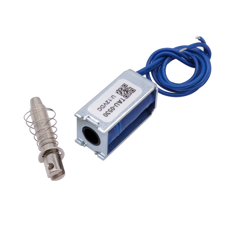 Magnetisk solenoid  dc 6v 12v 24v tryk-og-træk åben ramme elektromagnet tau -0530 tau -0530t holdekraft 700g