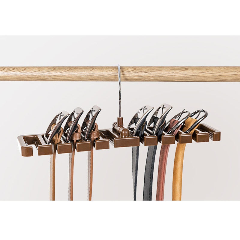 Multifunctioneel Opbergrek Stropdas Riem Organizer Roterende Ties Hanger Houder Garderobe Kast Opslag Houder met Metalen Hanger