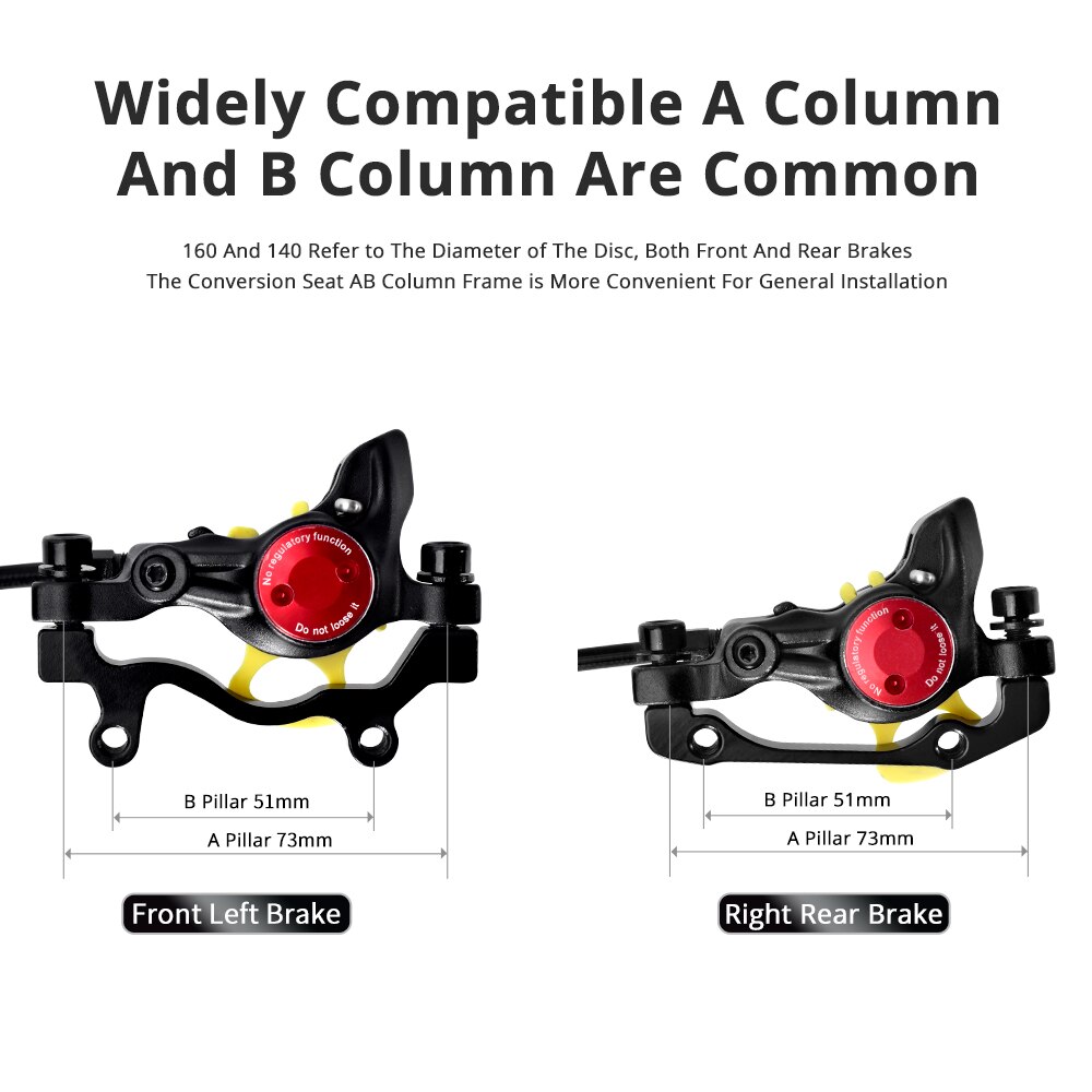 ZOOM-freno de disco hidráulico para bicicleta de montaña, tubo de aceite grueso, antidesgaste, aleación de aluminio, 4 colores, HB-875