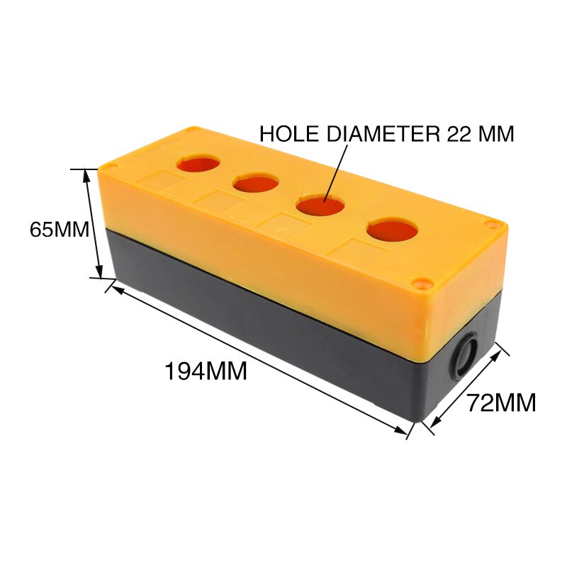 4 hole button box control box 22mm bx4-22 emergency stop button box button box.