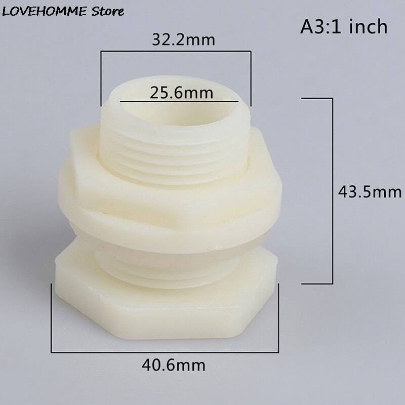 1pc ABS ID 20mm 25mm 32mm Fish Connector Tank Drain Pipe Accessories Aquarium Joints Water Pipe Fittings 1/2 Inch 3/4" Drainage