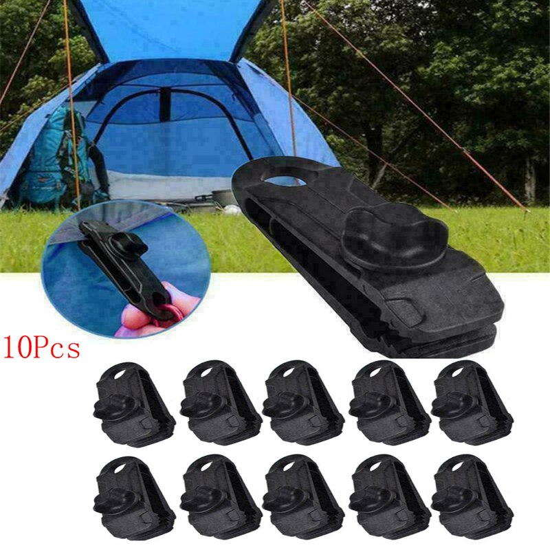 10 Stuks Herbruikbare Tent Clips Outdoor Camping Survival Grommet Tent Clips Gesp Luifel Tarp Vaste Clips Tent Stakes Accessoires