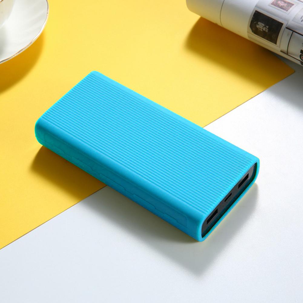 Funda protectora de silicona para Xiaomi Power Bank 3, de protección general, cubierta de prevención de caídas, accesorios de 20000mAh