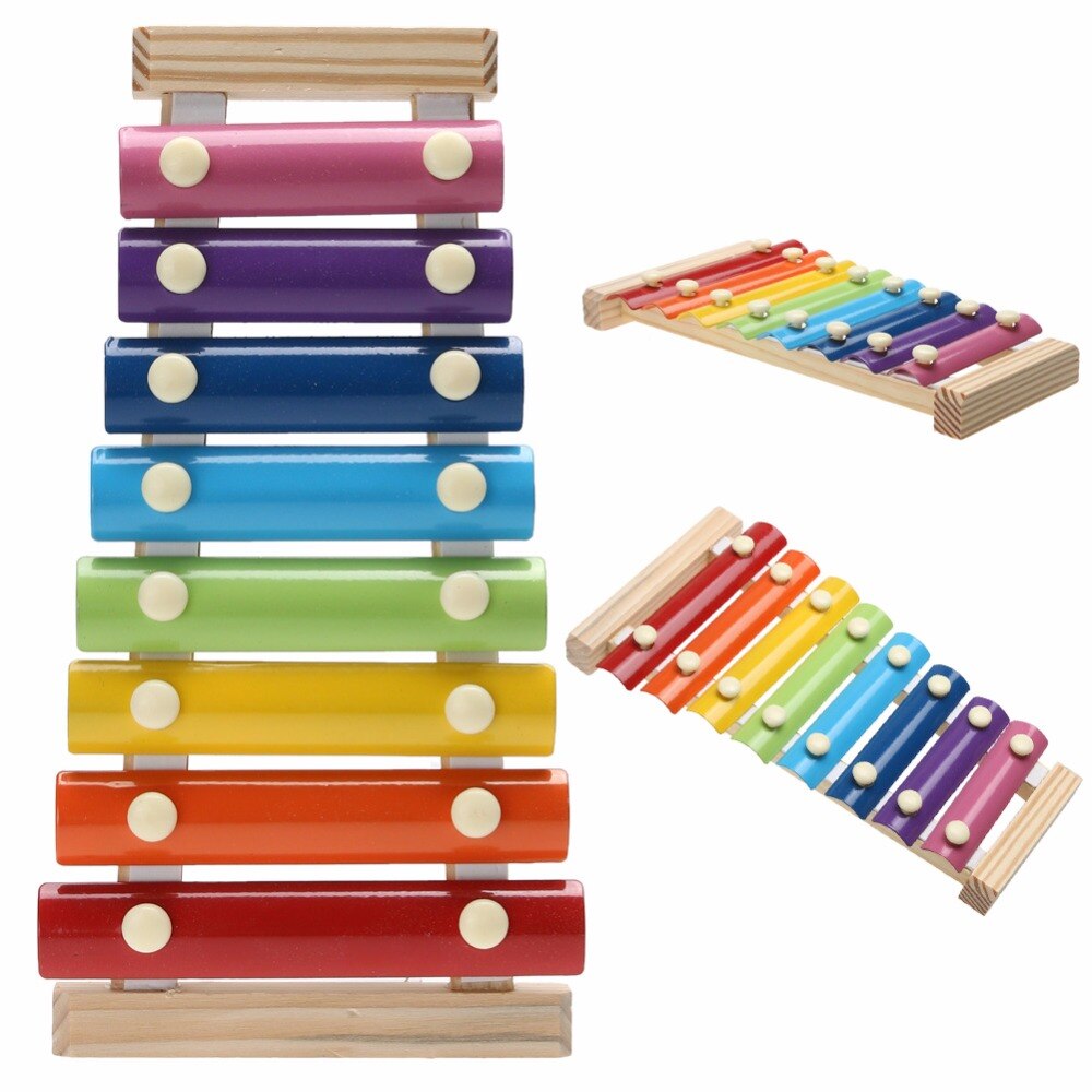 Ws Leren Onderwijs Houten Xylofoon Voor Kinderen Kid Musical Speelgoed Xylofoon Wijsheid Juguetes 8-Note Muziek Instrument Onderwijs