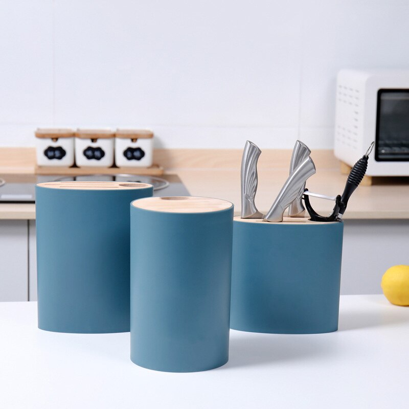 Multifunctional Kitchen Cutter Holder Knives Storage Rack with a Drain Hole kitchen Supplies CLH@8