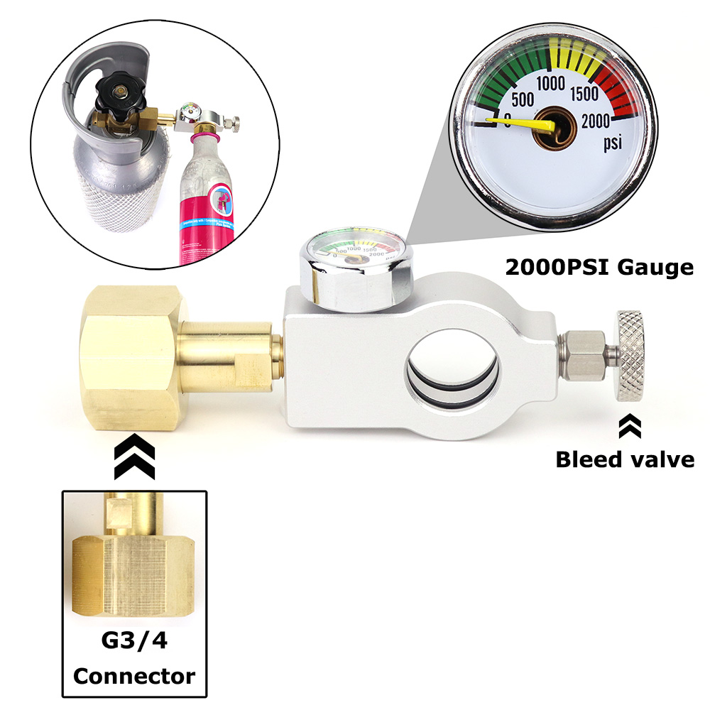 Co2 Cylinder Refill Fill Station Adaptor Fit Sodastream (Terra DUO Art) Pink Quick Connect Co2 Cylinder: plum