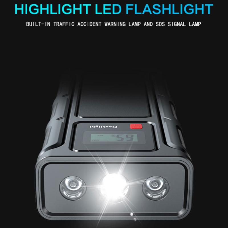 GKFLY – Booster de batterie Super puissant pour essence et Diesel, dispositif de démarrage automatique, câble de démarrage de saut de voiture, banque d&#39;alimentation Portable, chargeur de voiture
