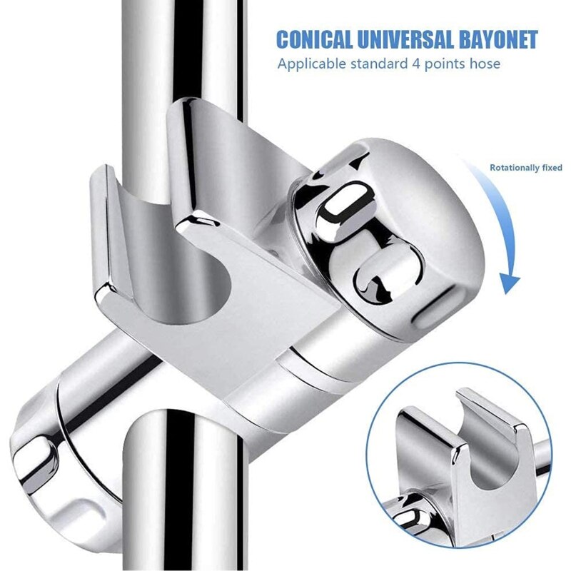 Shower Mounting Brackets Shower Lift Rod Support Bracket Adjustable Rail Slider Shower Head Holder for Slide Bar