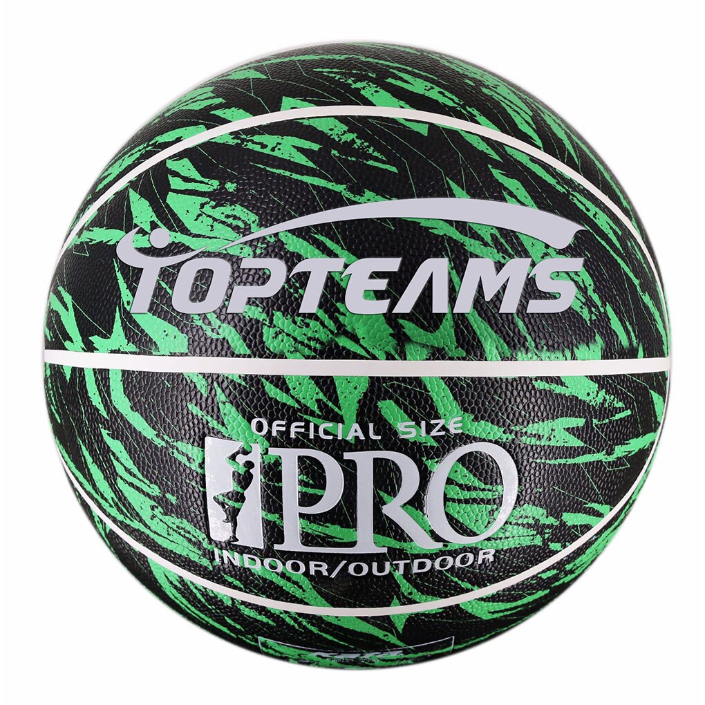 Basketball Adult Official Game No. 7 Basketball Club Ball Outdoor Indoor Match Training Men Women Basketball: Green black