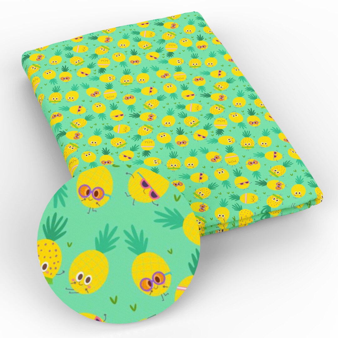 50*145cm ananas Patchwork 100% coton tissu pour tissu enfants textile à la maison pour couture couture Quilting gros quartiers, c4542