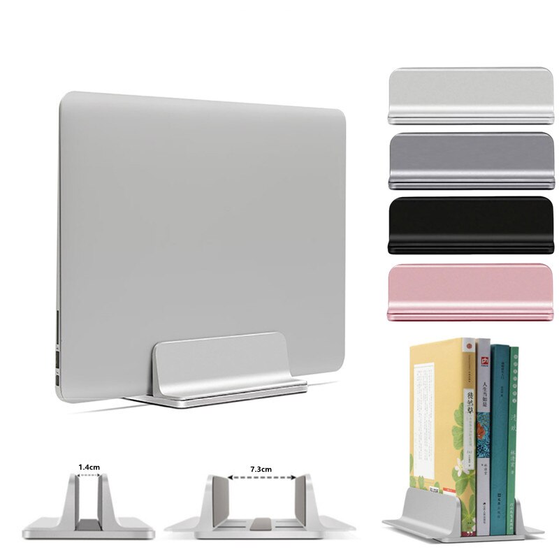 Verstelbare Laptop Stand Accessoires Notebook Houder Lichtmetalen Verticale Opslag Boek Tablet Staan Voor Macbook Pro Air Ipad Dell