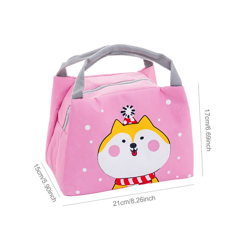 Cartoon Portable Lunch Bag Insulated children's snack Bento picnic Box Tote Container thermal School Food Organizer Pouch Item