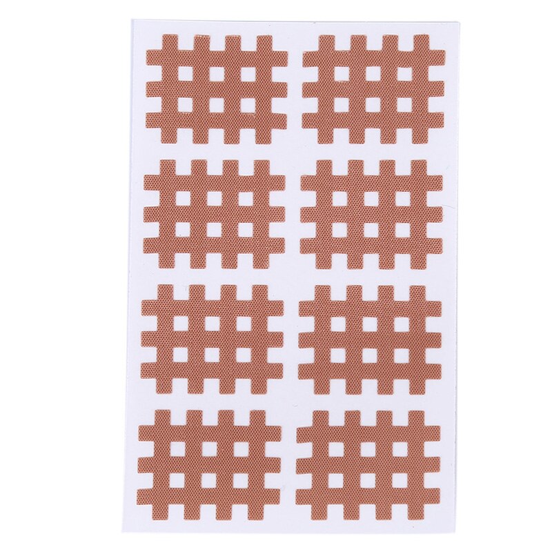 Neue Kreuz Physiotherapie Patch Atmungsaktive Sport Muscle Band Akupunkturpunkt Muscle Physiotherapie Crossover Band: Beige  8pcs