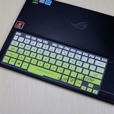 15.6 inch Silicone Keyboard Cover laptop Protector Skin For ASUS ROG Zephyrus GX501GI GX501GI GX501 GX531GS GX531GM GX531G: Gradualgreen
