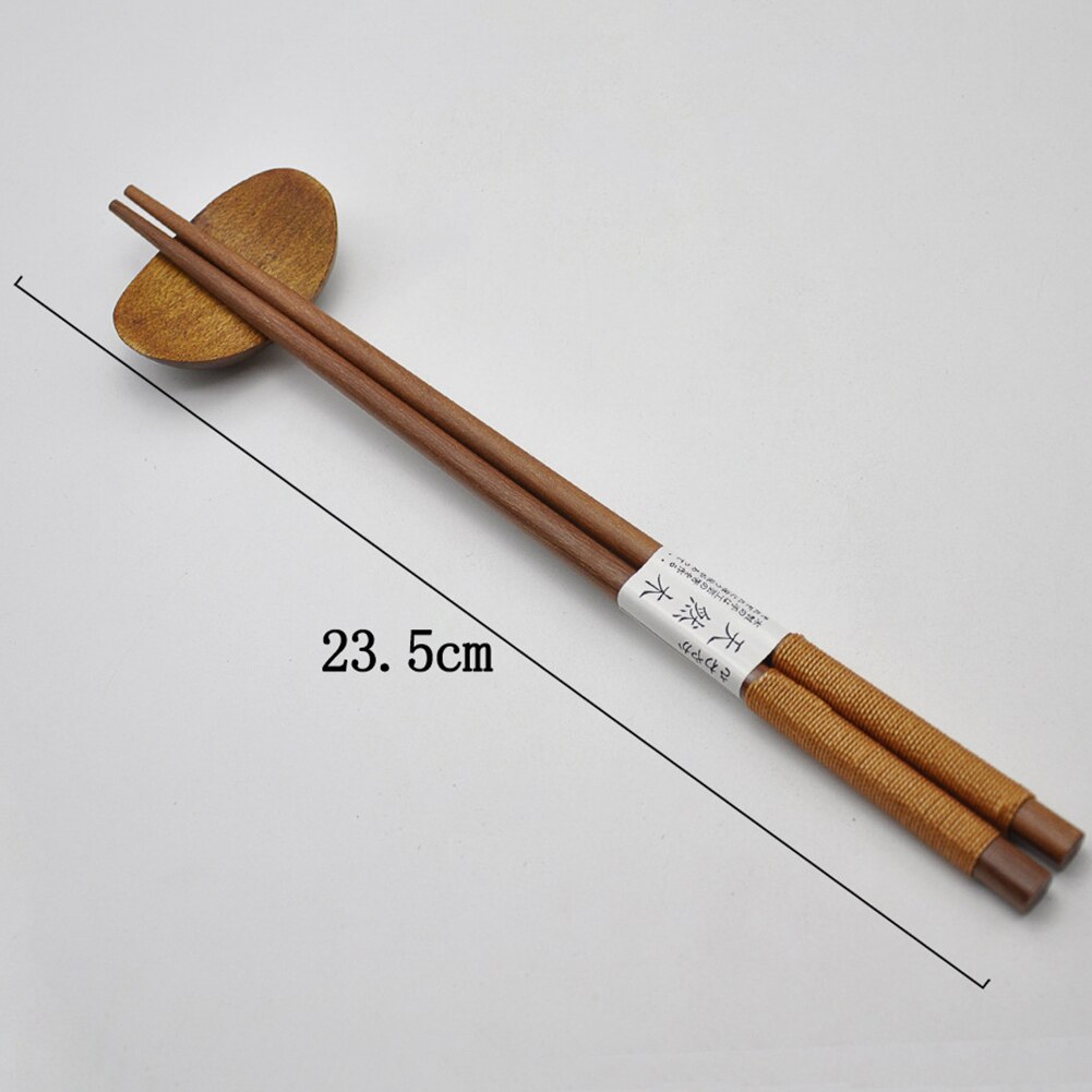 Japanese-Style Natural Handmade Wood Baby Chopsticks Japan/china Eating Ware Chop Sticks With String Round: 2