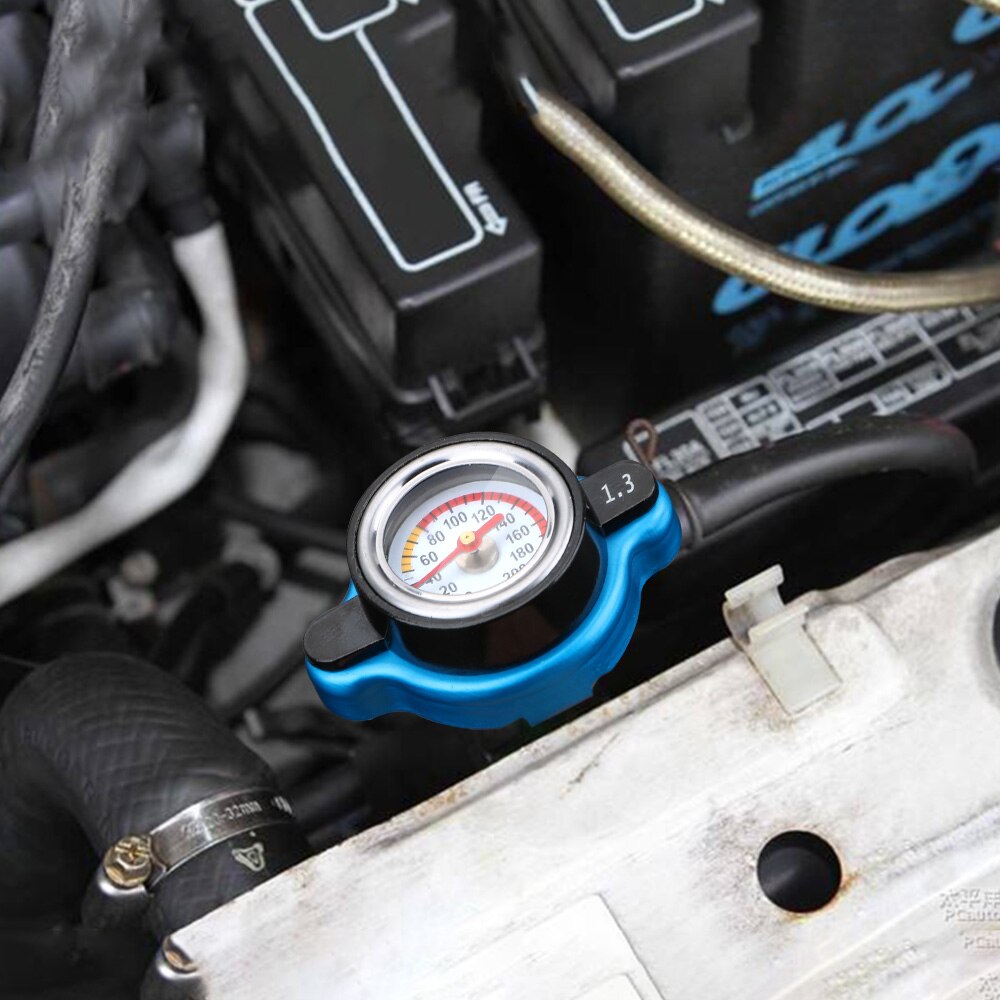 Tapa de radiador térmico Universal, función de equilibrio de presión, accesorios de coche, cubierta de tanque, medidor de temperatura de repuesto, barra 0,9/1,1/1,3