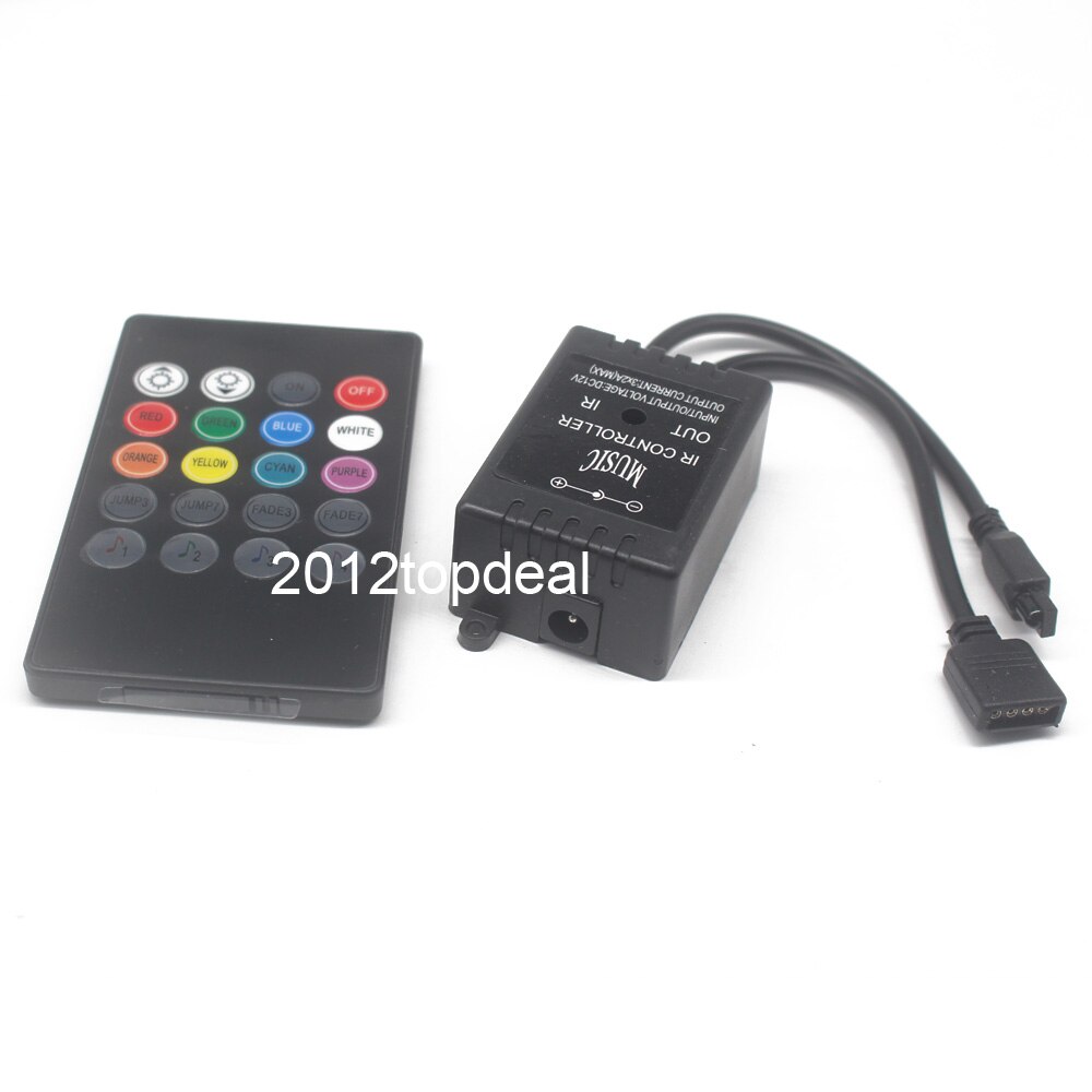 LED Music IR Controller 20key Remote Sound Sensor double single For 2835 3528 5050 RGB LED Strip