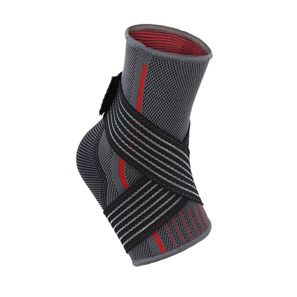 1pc Knöchel Unterstützung Klammer Schlag Farbe betroffen Atmungsaktive Knöchel befestigen Unterstützung Elastische Hülse für Basketball FußBall: L