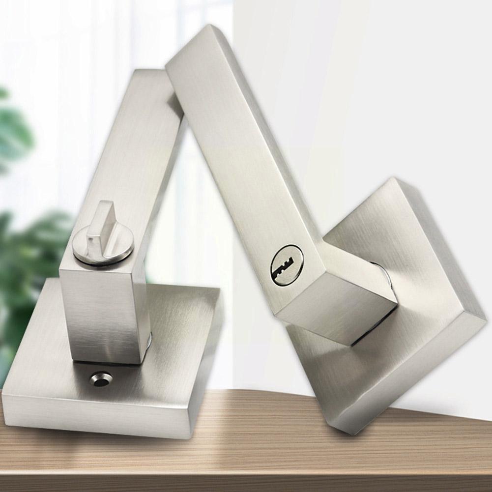 Door Square Handle Lock For Interior Doors With Lock Accessories Handle Handles Set Security Lock Lock Cylinder Heavy Duty T6J5