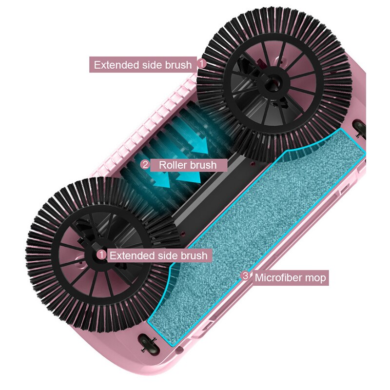 hand push sweepers 2 in 1 sweeping and mopping machine clean floor automatically vacuum cleaner broom without cord