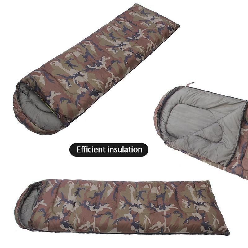 Outdoor-Schlafsack ultraleichte Winter Baumwolle Schlafsack Wärme Einzelperson Schlafsack Umschlag Camping Schlafsäcke