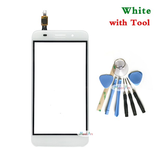 Replacement 5.0&quot; For Huawei Y3 CRO-U00 CRO-L02 CRO-L22 Touch Screen Digitizer Sensor Outer Glass Lens Panel: White With Tool