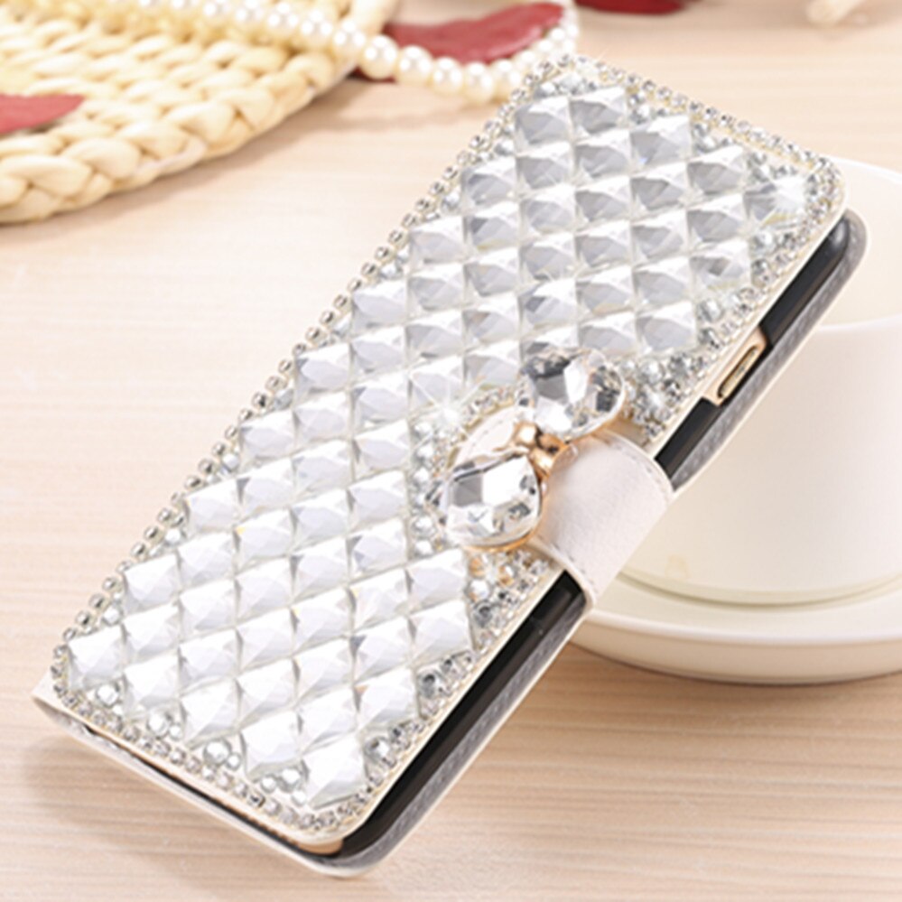 Luxury Diamond Rhinestone Wallet Book Case for Samsung Galaxy A10 A20 A30 A40 A50 A60 A70 A80 M10 M20 M30 M40 A20E A2 Core: A60