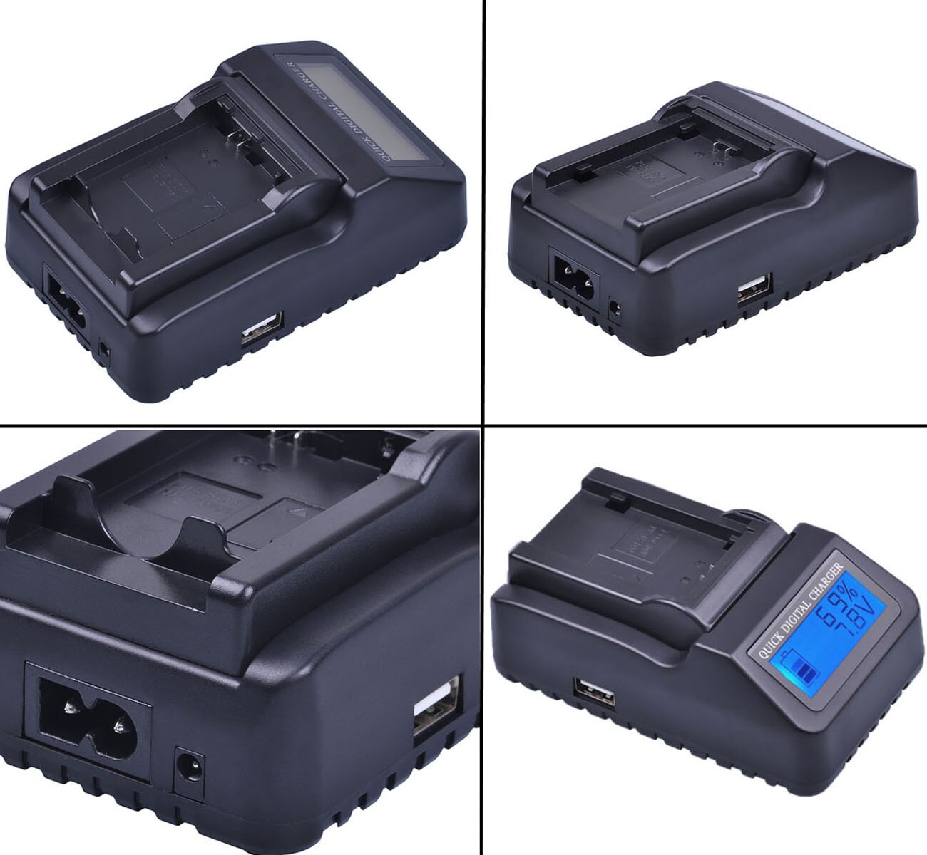 Battery Charger for Panasonic NV-DS30, NV-DS33, NV-DS35, NV-DS37, NV-DS38, NV-DS50, NV-DS55, NV-DS60, NV-DS65 Camcorder