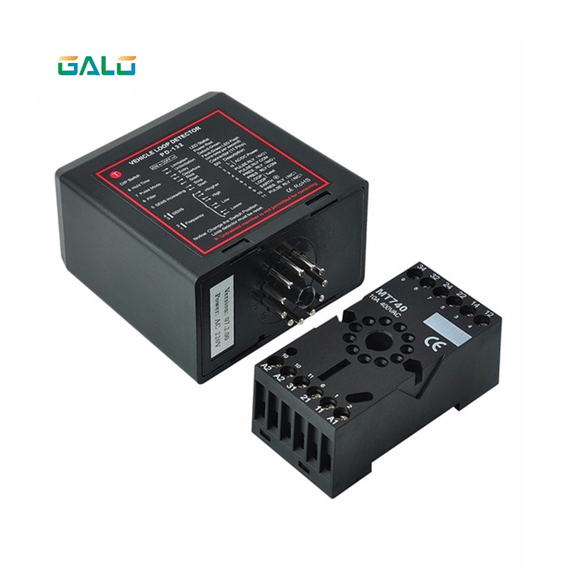 220V ground detector single channel inductive vehicle loop detector controller module for barrier gate opener motor