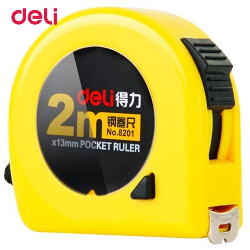 Deli Mainpoint 5 Size Stainless Retractable Steel Tape Measures Ruler Flexible Tape Measure Meter Inch Centimeter