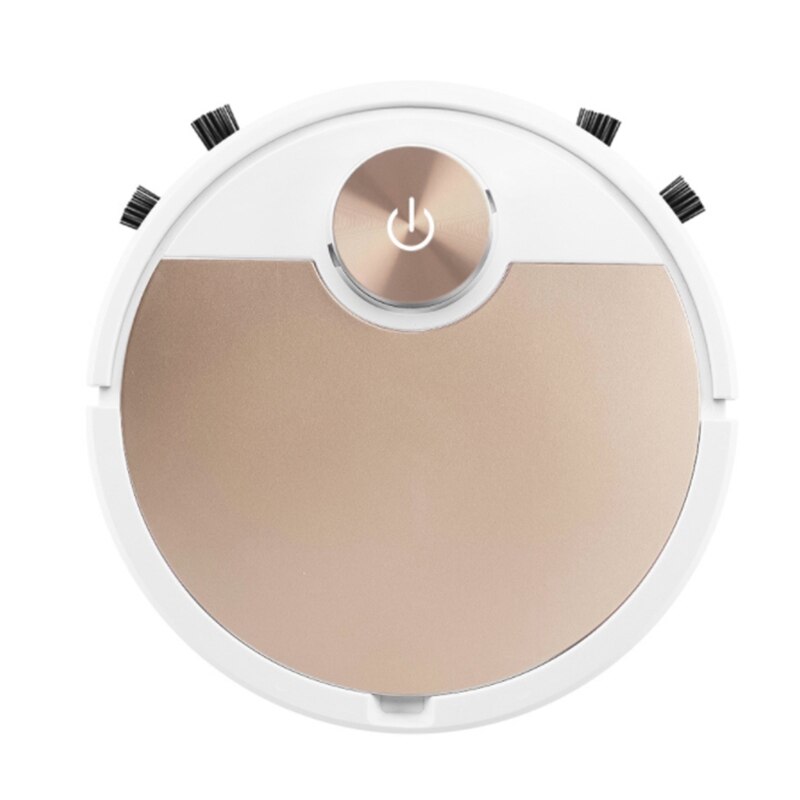 Robotstofzuiger, nat- en droogzuiger, slimme vloerstofzuiger, automatische slimme stofzuiger met app-functie: Goud