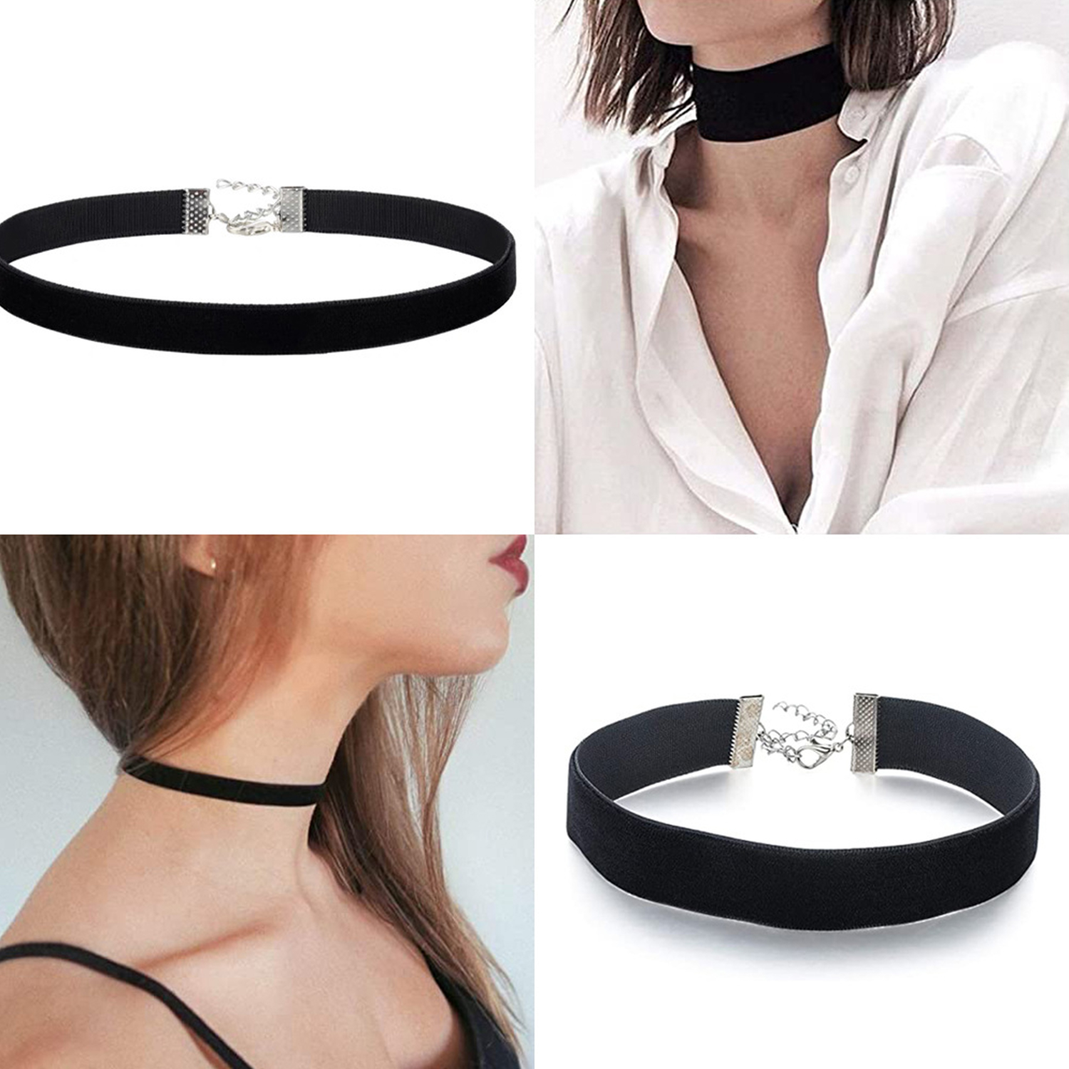 Samt Halsband Halskette gotisch Jahrgang Hals Kette Halskette Mädchen Frauen Schwarz Halsband Modeschmuck Auf Höhle Hals Kragen Zubehör